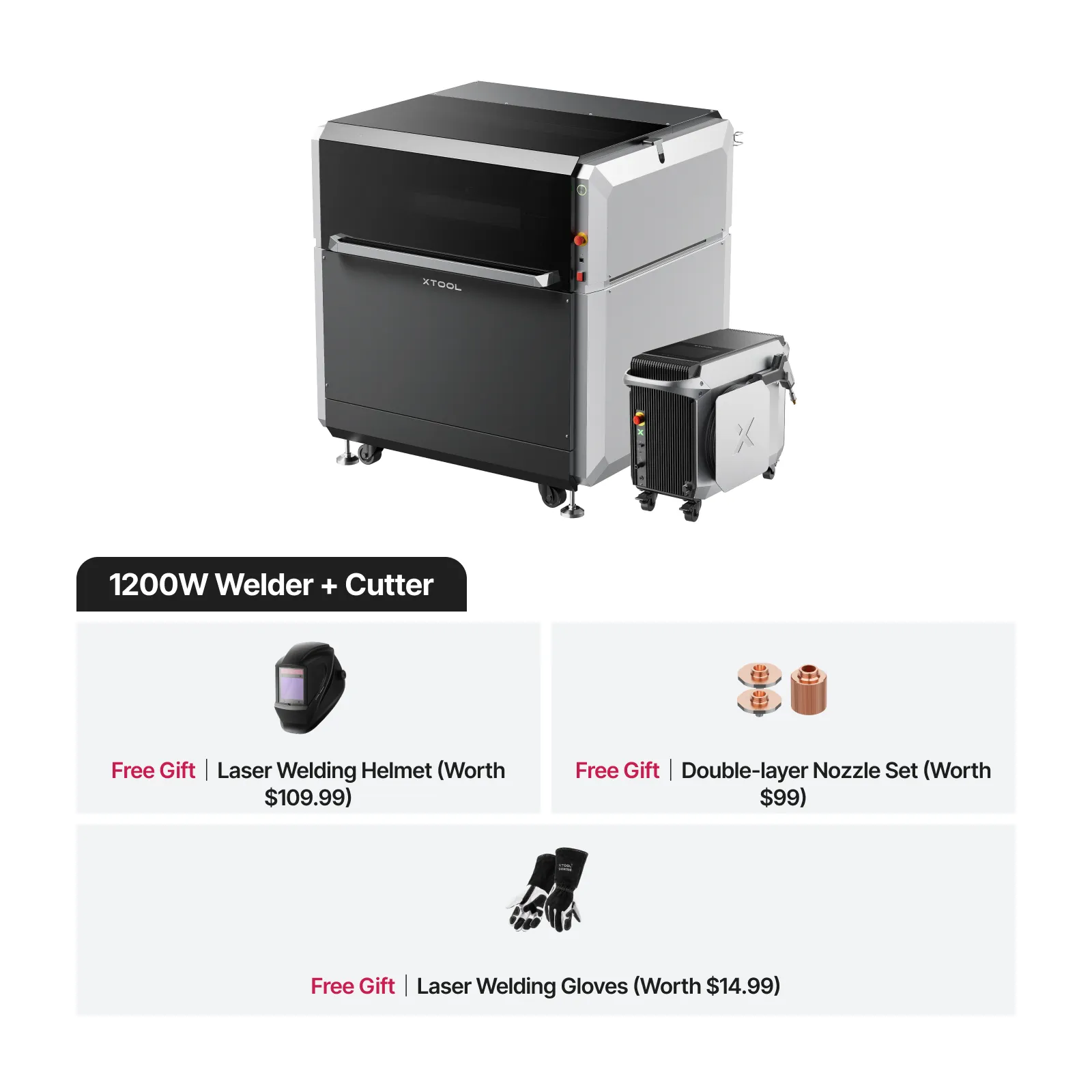 xTool MetalFab Laser Welder and CNC Cutter 1200W